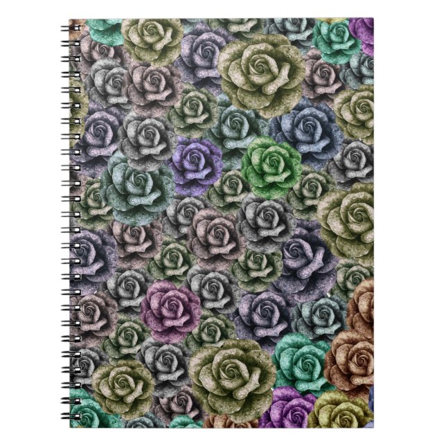 Cuaderno ESTILO ESTÉTICO FLORAL DE LOS rosas (Frente)