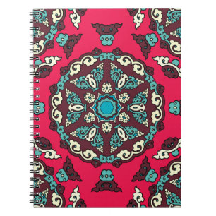 Cuaderno Estilo étnico sin foco. Decoración de época 