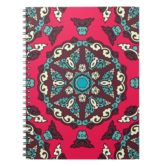 Cuaderno Estilo étnico sin foco. Decoración de época  (Frente)