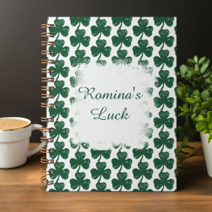 Cuaderno Estilo Grunge Irish Clover personalizado