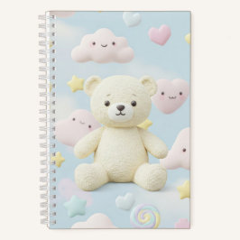 Cuaderno Estilo Harajuku: Nubes y estrellas de Natasha Us