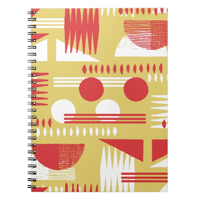 Cuaderno estilo moderno geométrico abstracto vintage ahumad (Frente)