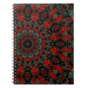 Cuaderno Estilo ornamental kaliedoscopio geométrico marroqu