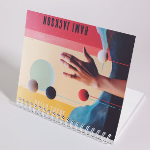 Cuaderno Estilo Resumen Arte Colorido Nombre Personalizado