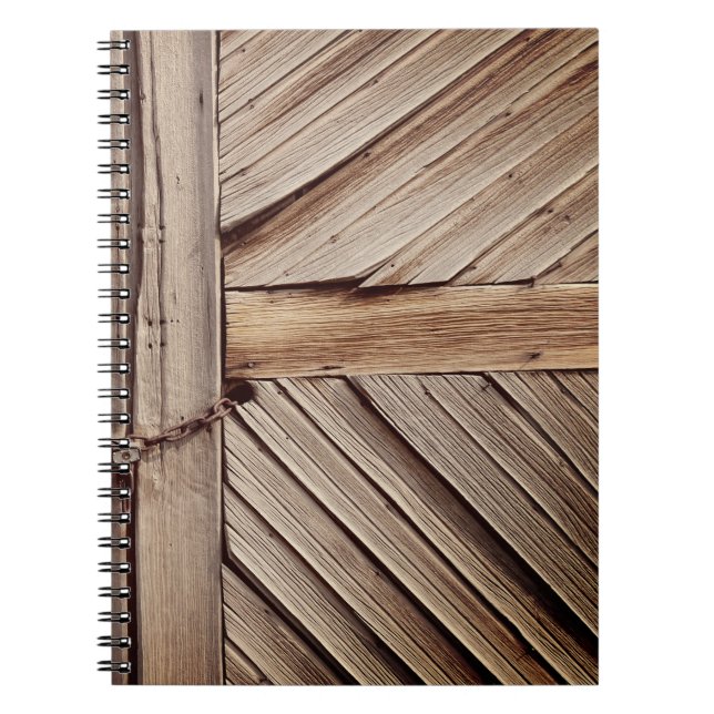 Cuaderno Estilo retro - Puerta de madera (Frente)