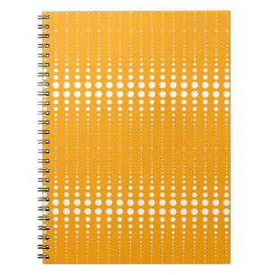 Cuaderno Estilo retro vintage círculos líneas geométricas r