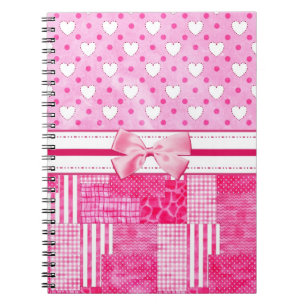 Cuaderno Estilo rosado femenino del libro de recuerdos
