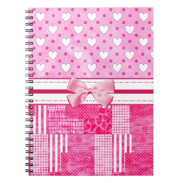 Cuaderno Estilo rosado femenino del libro de recuerdos (Frente)