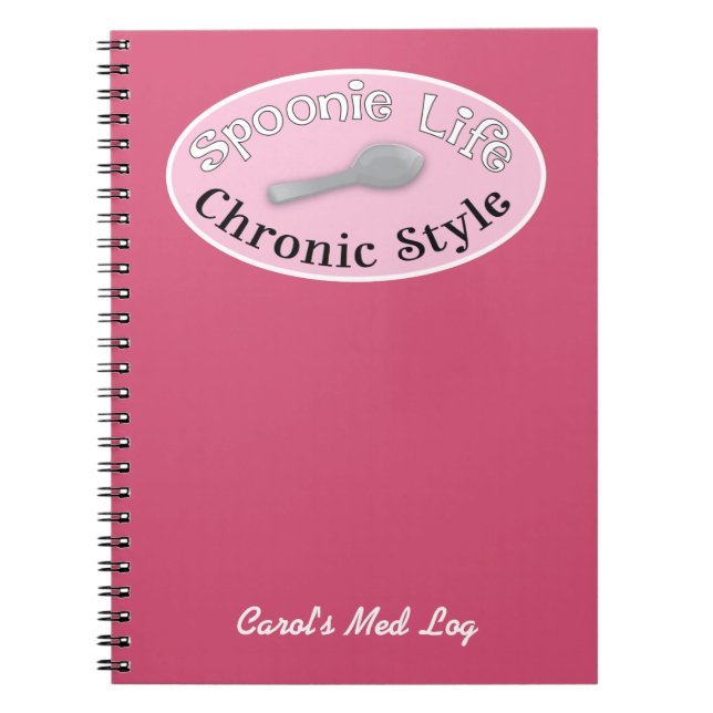 Cuaderno Estilo Spoonie - Rosa (Frente)