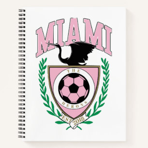 Cuaderno Estilo universitario de fútbol de Miami
