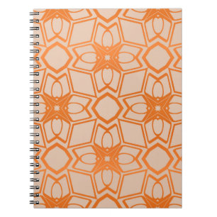 Cuaderno Estilo vintage decorativo patrón geométrico irrepr
