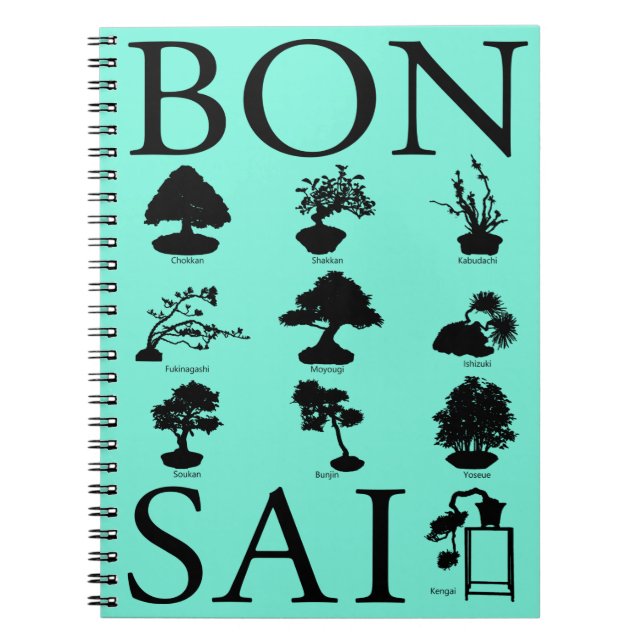 Cuaderno Estilos básicos del árbol Bonsai (Frente)