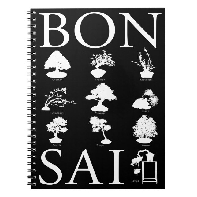Cuaderno Estilos básicos del árbol Bonsai (Frente)