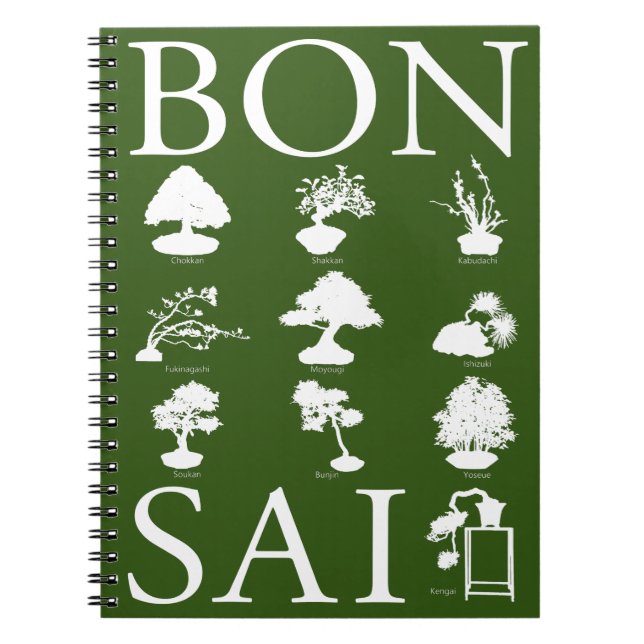 Cuaderno Estilos básicos del árbol Bonsai (Frente)
