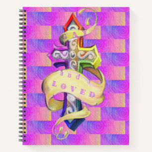 Cuaderno Estilos de tatuajes antiguos se cruzan. Gay y amad