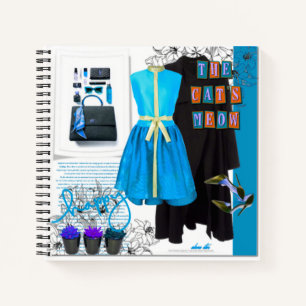 Cuaderno Estilos más recientes Estilo Moda Set Clothing Art