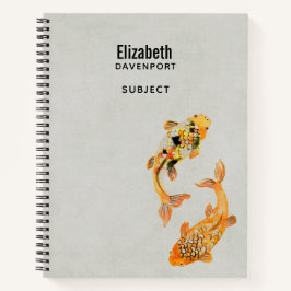 Cuaderno Estiloso Koi Fish