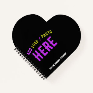 CUADERNO ESTILOSO MODERNO PERSONALIZABLE NEGRO MARCA VERIFI