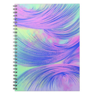 Cuaderno Estiloso Pintor Verde Azul Morado