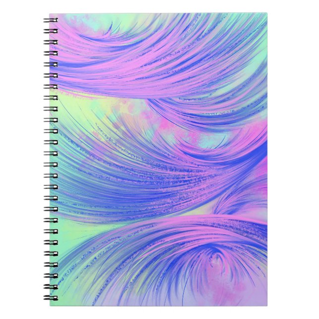 Cuaderno Estiloso Pintor Verde Azul Morado (Frente)