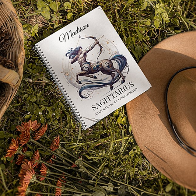Cuaderno Estiloso Watercolor Sagittarius Personalizado Jour (Subido por el creador)