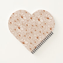 Estimado bloc de notas de flores