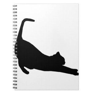 Cuaderno Estiramiento de la silueta del Mascota animal feli