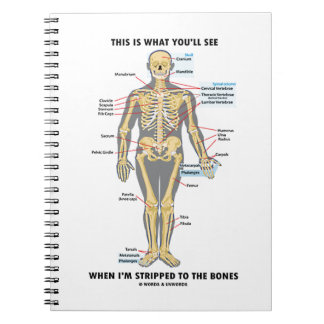 Cuaderno Esto es lo que verás cuando me despojen de los hue