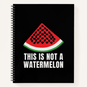 Cuaderno Esto no es una sandía - Keffiyeh palestino