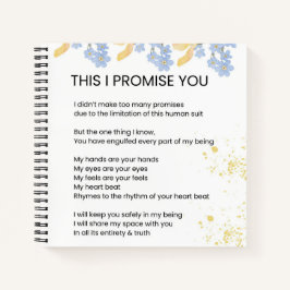 Cuaderno Esto te prometo - Amar la poesía