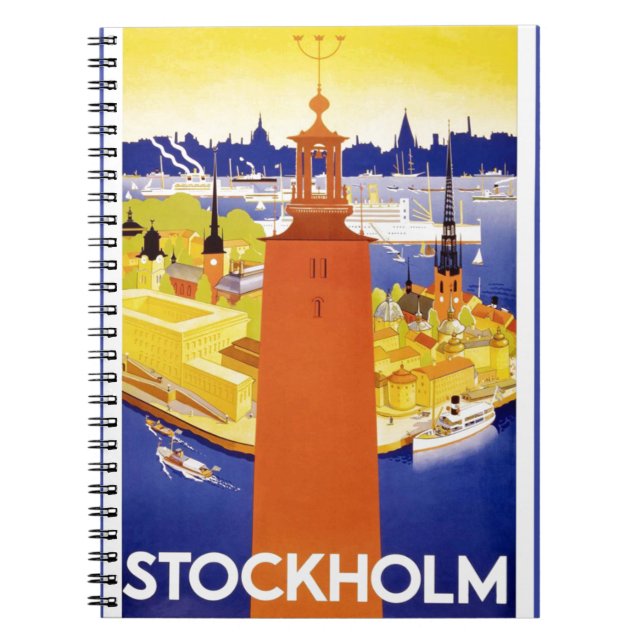 Cuaderno Estocolmo vintage Suecia (Frente)