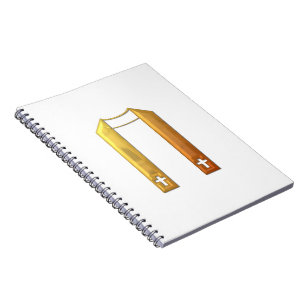 Cuaderno Estola litúrgica "tridimensional" de oro