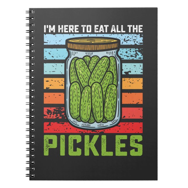 Cuaderno Estoy aquí para comer todos los piquetes (Frente)