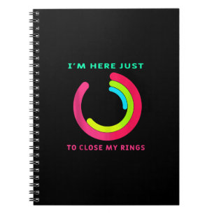 Cuaderno Estoy aquí solo para cerrar mi regalo de gimnasia