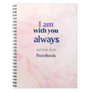 Cuaderno Estoy contigo siempre cita pista melocotón