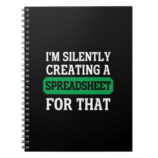 Cuaderno Estoy creando una hoja de cálculo silenciosamente 