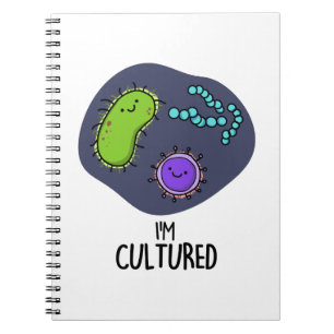 Cuaderno Estoy Cultivado Chiste de Bacterias Pun