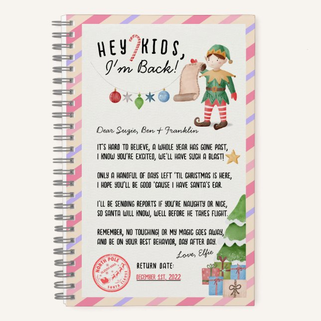 Cuaderno ¡Estoy de vuelta! Registro de la carta de retorno  (Anverso)