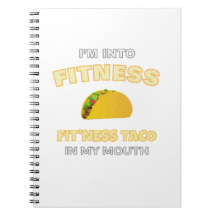 Cuaderno Estoy en el gimnasio, en el taco de la boca en mi