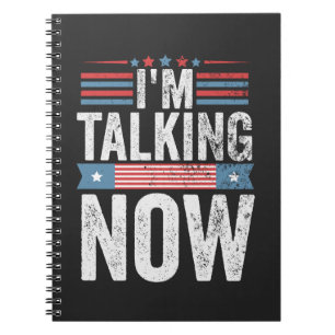 Cuaderno Estoy hablando ahora del debate de Trump Kamala