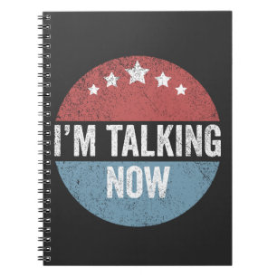 Cuaderno Estoy hablando ahora del debate de Trump Kamala