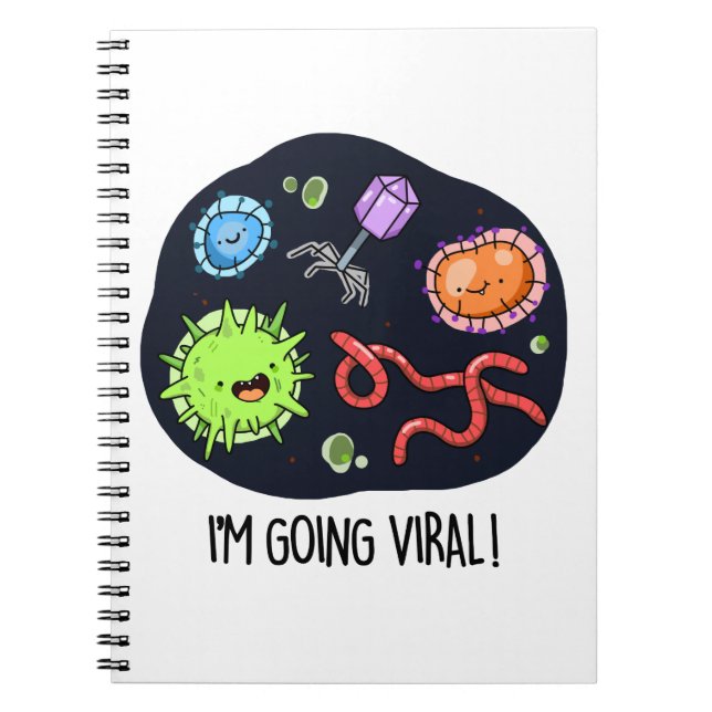 Cuaderno Estoy Haciendo Viral Chiste Divertido de Virus  (Frente)