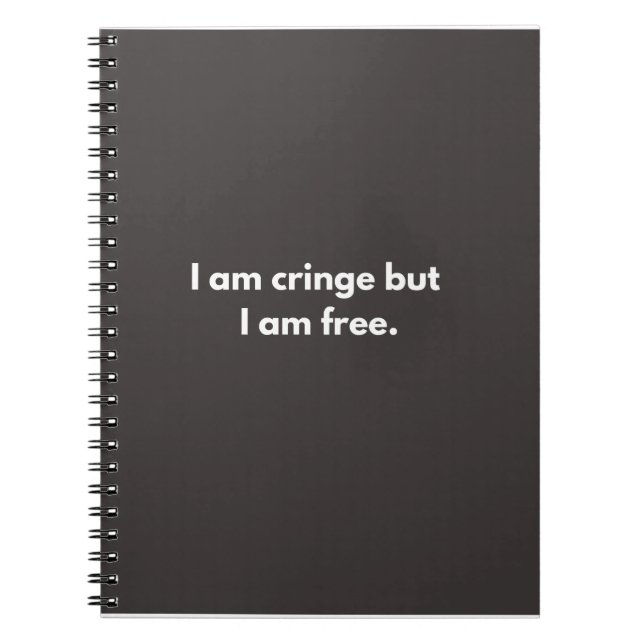 Cuaderno Estoy indignado pero soy libre - regalos graciosos (Frente)