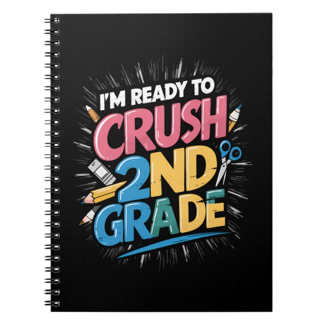 Cuaderno Estoy listo para aplastar el regreso a la escuela  (Frente)