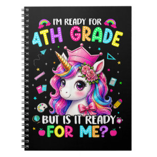Cuaderno Estoy listo para el unicornio de 4to grado primer 