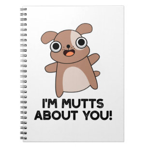 Cuaderno Estoy Loco por Ti Chiste Divertido de Perro