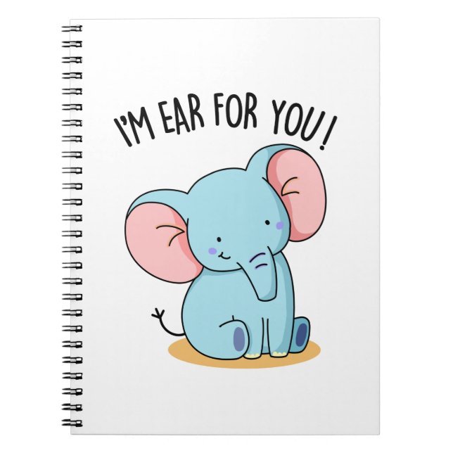 Cuaderno Estoy Oído Para Ti Elefante Divertido Chiste (Frente)