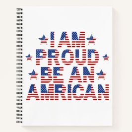 Cuaderno Estoy orgulloso de ser estadounidense
