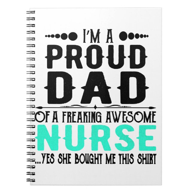 Cuaderno Estoy Orgulloso De Un Famoso Enfermero. (Frente)