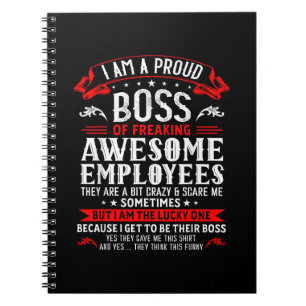 Cuaderno Estoy Orgulloso Jefe De Fu, Impresionantes Emplead